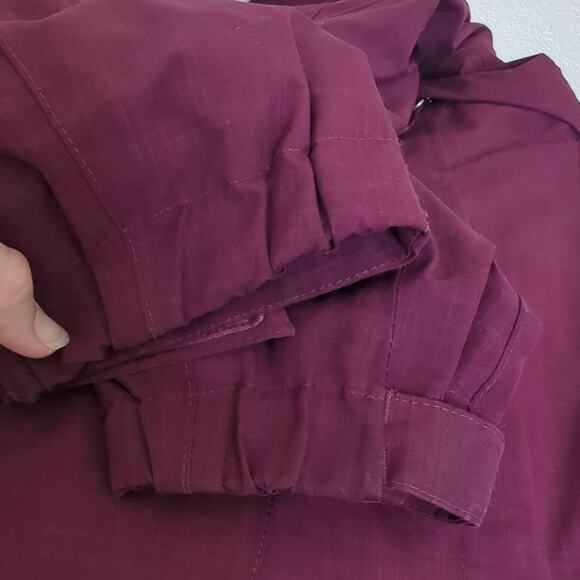The North Face Parka Snow Shell Rain Jacket Womens Small Purple Hooded - Picture 10 of 11